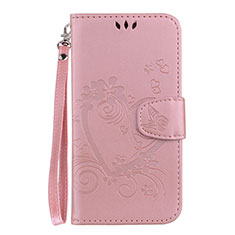 Coque Portefeuille Livre Cuir Etui Clapet L02 pour Samsung Galaxy S10 Lite Or Rose