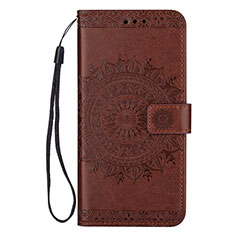 Coque Portefeuille Livre Cuir Etui Clapet L02 pour Samsung Galaxy S20 5G Marron