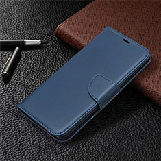 Coque Portefeuille Livre Cuir Etui Clapet L02 pour Samsung Galaxy S20 FE 4G Bleu