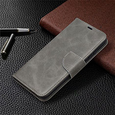 Coque Portefeuille Livre Cuir Etui Clapet L02 pour Samsung Galaxy S20 FE 4G Gris