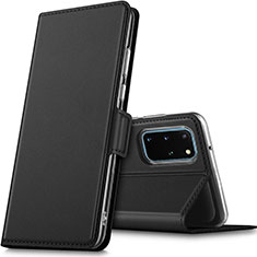 Coque Portefeuille Livre Cuir Etui Clapet L02 pour Samsung Galaxy S20 Plus Noir