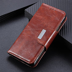 Coque Portefeuille Livre Cuir Etui Clapet L02 pour Samsung Galaxy S21 Ultra 5G Marron