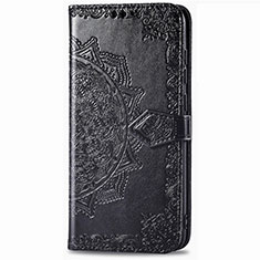 Coque Portefeuille Livre Cuir Etui Clapet L02 pour Samsung Galaxy XCover Pro Noir