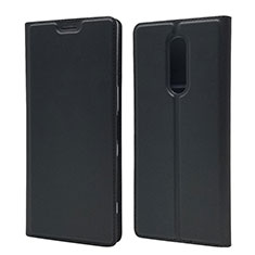 Coque Portefeuille Livre Cuir Etui Clapet L02 pour Sony Xperia 1 Noir