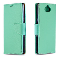 Coque Portefeuille Livre Cuir Etui Clapet L02 pour Sony Xperia 10 Vert