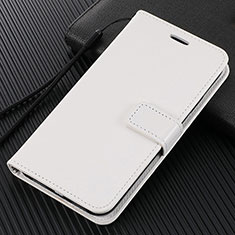 Coque Portefeuille Livre Cuir Etui Clapet L02 pour Vivo S1 Pro Blanc