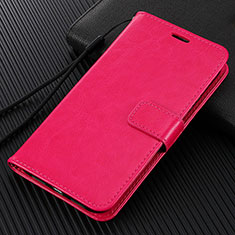 Coque Portefeuille Livre Cuir Etui Clapet L02 pour Vivo S1 Pro Rose Rouge