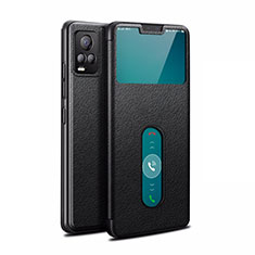 Coque Portefeuille Livre Cuir Etui Clapet L02 pour Vivo V20 Pro 5G Noir