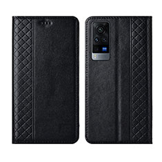 Coque Portefeuille Livre Cuir Etui Clapet L02 pour Vivo X60 5G Noir