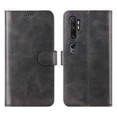 Coque Portefeuille Livre Cuir Etui Clapet L02 pour Xiaomi Mi Note 10 Noir