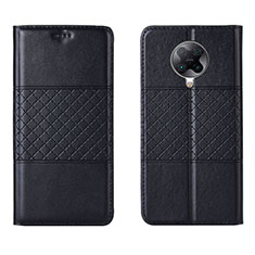 Coque Portefeuille Livre Cuir Etui Clapet L02 pour Xiaomi Redmi K30 Pro 5G Noir
