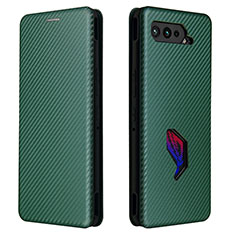 Coque Portefeuille Livre Cuir Etui Clapet L02Z pour Asus ROG Phone 5 Pro Vert