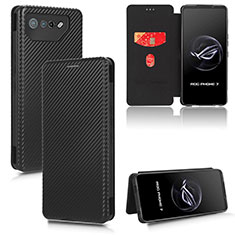 Coque Portefeuille Livre Cuir Etui Clapet L02Z pour Asus ROG Phone 7 Noir