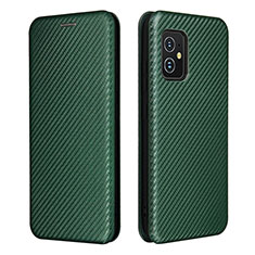 Coque Portefeuille Livre Cuir Etui Clapet L02Z pour Asus Zenfone 8 ZS590KS Vert