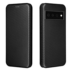 Coque Portefeuille Livre Cuir Etui Clapet L02Z pour Google Pixel 6 5G Noir