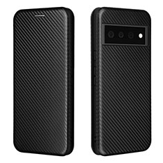 Coque Portefeuille Livre Cuir Etui Clapet L02Z pour Google Pixel 6 Pro 5G Noir