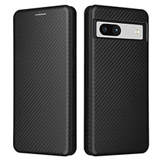 Coque Portefeuille Livre Cuir Etui Clapet L02Z pour Google Pixel 7a 5G Noir