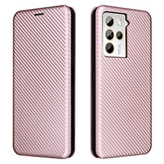 Coque Portefeuille Livre Cuir Etui Clapet L02Z pour HTC U23 5G Or Rose