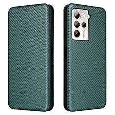 Coque Portefeuille Livre Cuir Etui Clapet L02Z pour HTC U23 5G Vert