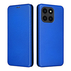 Coque Portefeuille Livre Cuir Etui Clapet L02Z pour Huawei Honor X6a Bleu