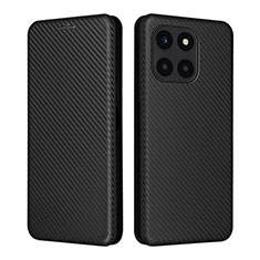 Coque Portefeuille Livre Cuir Etui Clapet L02Z pour Huawei Honor X6a Noir