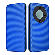Coque Portefeuille Livre Cuir Etui Clapet L02Z pour Huawei Honor X9a 5G Bleu