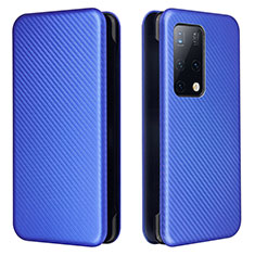 Coque Portefeuille Livre Cuir Etui Clapet L02Z pour Huawei Mate X2 Bleu