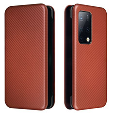 Coque Portefeuille Livre Cuir Etui Clapet L02Z pour Huawei Mate X2 Marron