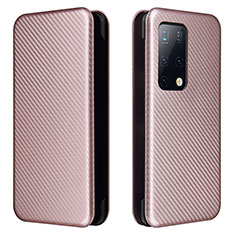 Coque Portefeuille Livre Cuir Etui Clapet L02Z pour Huawei Mate X2 Or Rose