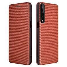 Coque Portefeuille Livre Cuir Etui Clapet L02Z pour LG Stylo 7 Marron