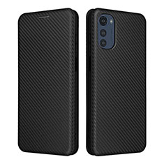 Coque Portefeuille Livre Cuir Etui Clapet L02Z pour Motorola Moto E32 Noir