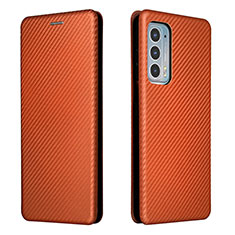 Coque Portefeuille Livre Cuir Etui Clapet L02Z pour Motorola Moto Edge 20 5G Marron