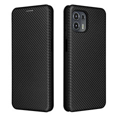 Coque Portefeuille Livre Cuir Etui Clapet L02Z pour Motorola Moto Edge 20 Lite 5G Noir