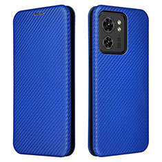 Coque Portefeuille Livre Cuir Etui Clapet L02Z pour Motorola Moto Edge (2023) 5G Bleu