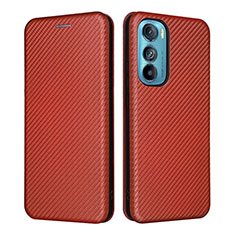 Coque Portefeuille Livre Cuir Etui Clapet L02Z pour Motorola Moto Edge 30 5G Marron