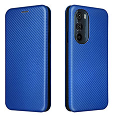 Coque Portefeuille Livre Cuir Etui Clapet L02Z pour Motorola Moto Edge 30 Pro 5G Bleu