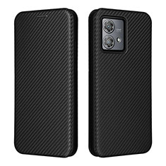 Coque Portefeuille Livre Cuir Etui Clapet L02Z pour Motorola Moto Edge 40 Neo 5G Noir