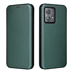 Coque Portefeuille Livre Cuir Etui Clapet L02Z pour Motorola Moto Edge 40 Neo 5G Vert