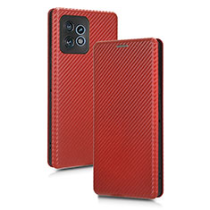 Coque Portefeuille Livre Cuir Etui Clapet L02Z pour Motorola Moto Edge 40 Pro 5G Marron