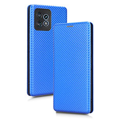 Coque Portefeuille Livre Cuir Etui Clapet L02Z pour Motorola Moto Edge Plus (2023) 5G Bleu