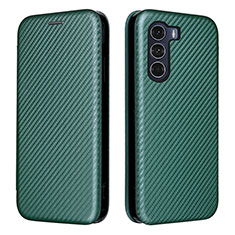 Coque Portefeuille Livre Cuir Etui Clapet L02Z pour Motorola Moto Edge S30 5G Vert