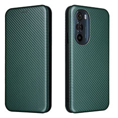 Coque Portefeuille Livre Cuir Etui Clapet L02Z pour Motorola Moto Edge X30 5G Vert