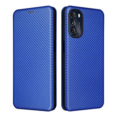 Coque Portefeuille Livre Cuir Etui Clapet L02Z pour Motorola Moto G 5G (2022) Bleu