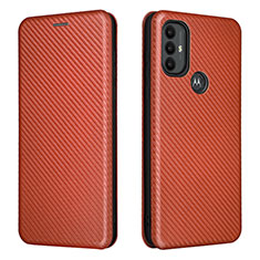 Coque Portefeuille Livre Cuir Etui Clapet L02Z pour Motorola Moto G Play (2023) Marron