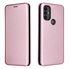 Coque Portefeuille Livre Cuir Etui Clapet L02Z pour Motorola Moto G Play Gen 2 Or Rose