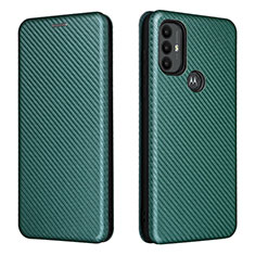 Coque Portefeuille Livre Cuir Etui Clapet L02Z pour Motorola Moto G Play Gen 2 Vert