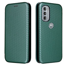 Coque Portefeuille Livre Cuir Etui Clapet L02Z pour Motorola Moto G31 Vert