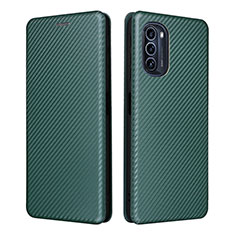 Coque Portefeuille Livre Cuir Etui Clapet L02Z pour Motorola Moto G52j 5G Vert