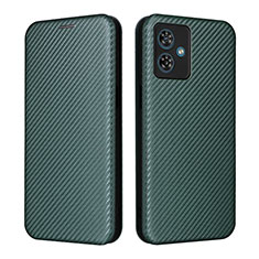 Coque Portefeuille Livre Cuir Etui Clapet L02Z pour Motorola Moto G54 5G Vert