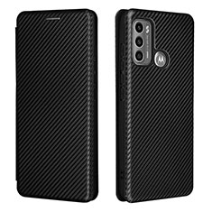 Coque Portefeuille Livre Cuir Etui Clapet L02Z pour Motorola Moto G60 Noir